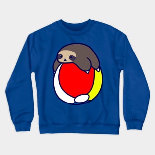 Beach Ball Sloth Crewneck Sweatshirt